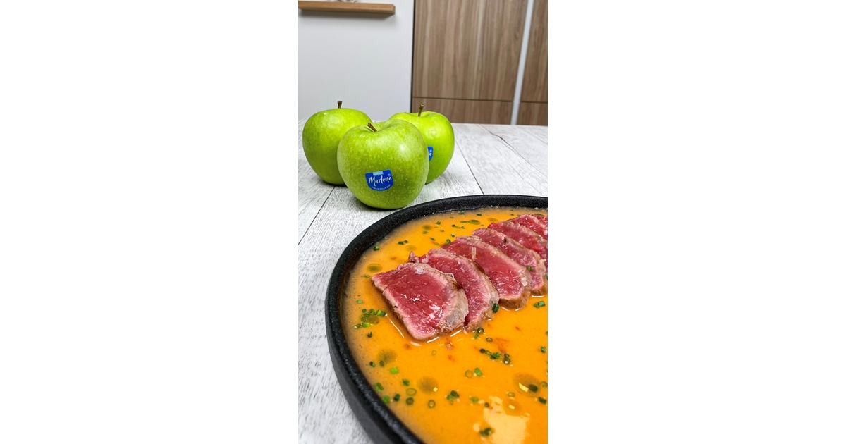 Gazpacho with beef tataki | Marlene®